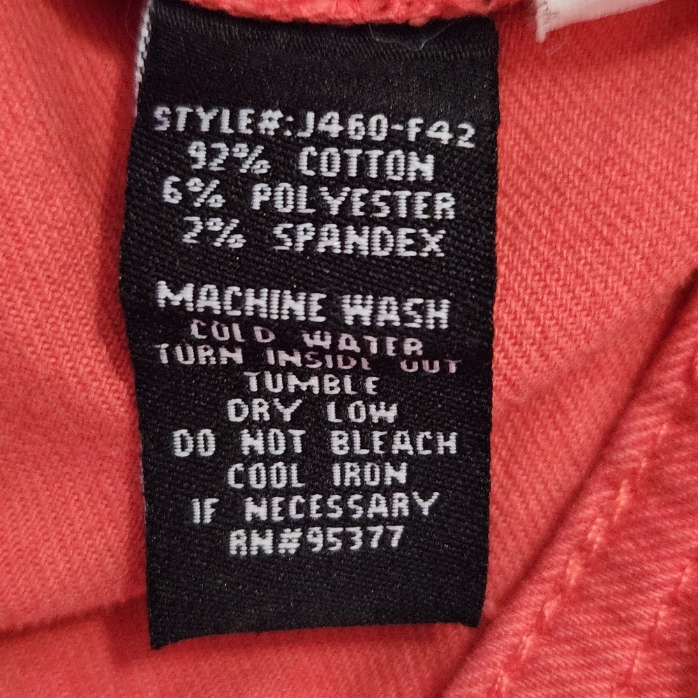 Sanctuary Coral Orange Denim Jean Jacket Size Xsmall - Picture 7 of 7